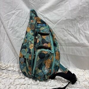 Kavu Multicolor Sling Bag with Circular Patterns
